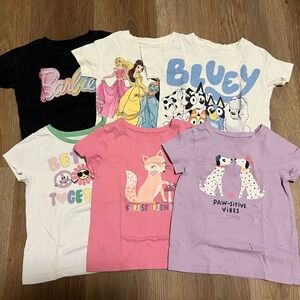 Girls Short Sleeve Shirt Bundle 3T